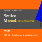 Doosan DXB190 Hydraulic Breaker Service Manual (Serial Number X190A50000 and Up)