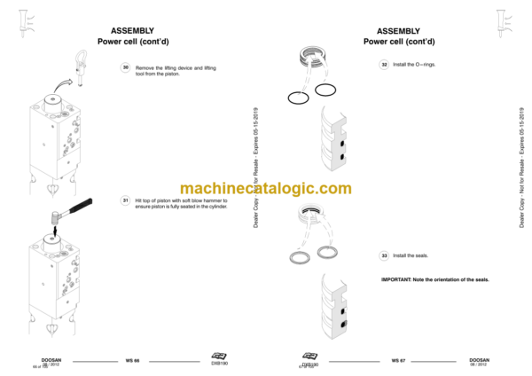 Doosan DXB190 Hydraulic Breaker Service Manual (Serial Number X190A50000 and Up) - Image 2