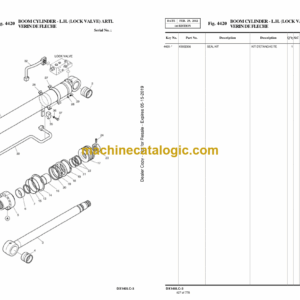 Doosan DX140LC-3 Excavator Parts Manual (Serial Number 1001 and Up)