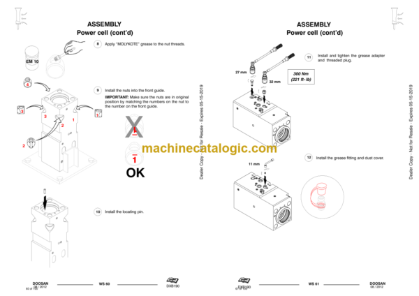 Doosan DXB190 Hydraulic Breaker Service Manual (Serial Number X190A50000 and Up) - Image 3