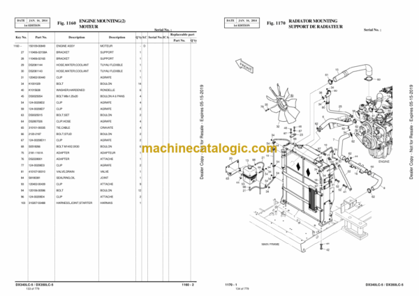 Doosan DX340LC-5 Excavator Parts Manual (Serial Number 1001 and Up) - Image 3