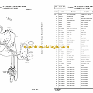 Doosan S300LL Excavator Parts Manual (Serial Number 1001 and UP)