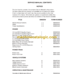 Daewoo GC20-2, GC25-2, GC20S-2, GC25S-2, GC30S-2 G20-2, G25-2, G20S-2, G25S-2, G30S-2 D20-2, D25-2, D20S-2, D25S-2, D30S-2 Lift Truck Service Manual
