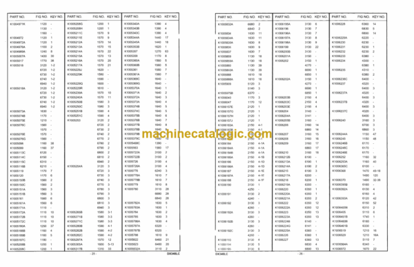 Doosan DX340LC Excavator Parts Manual - Image 2
