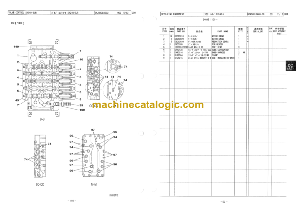 Sumitomo SH240-5, SH240-5LR Hydraulic Excavator Parts Manual (WCL2405-1W) - Image 3