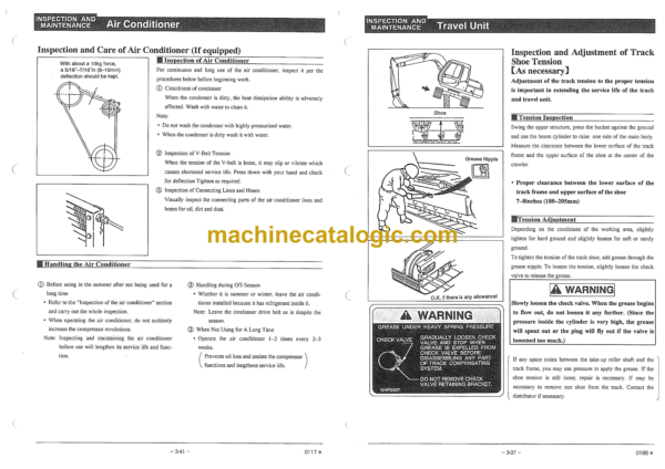 Sumitomo SH60X-2 Hydraulic Excavator Operators Manual (WDL0620-0W) - Image 2