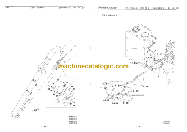 Sumitomo SH240-5, SH240-5LR Hydraulic Excavator Parts Manual (WCL2405-1W) - Image 4