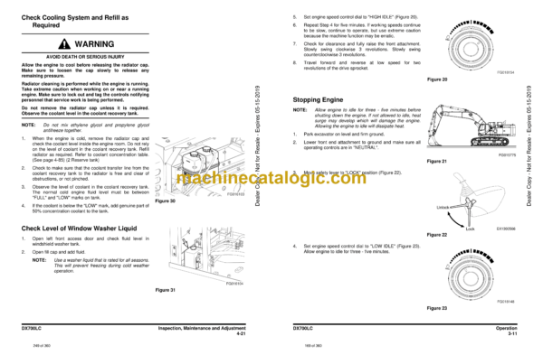Doosan DX700LC Excavator Operation and Maintenance Manual (Serial Number 5001 and Up) - Image 4
