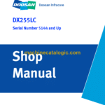 Doosan DX255LC Hydraulic Excavator Shop Manual (Serial Number 5144 and Up)