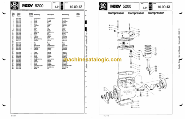 Doosan 5200 Articulated Dump Truck Parts Manual - Image 3