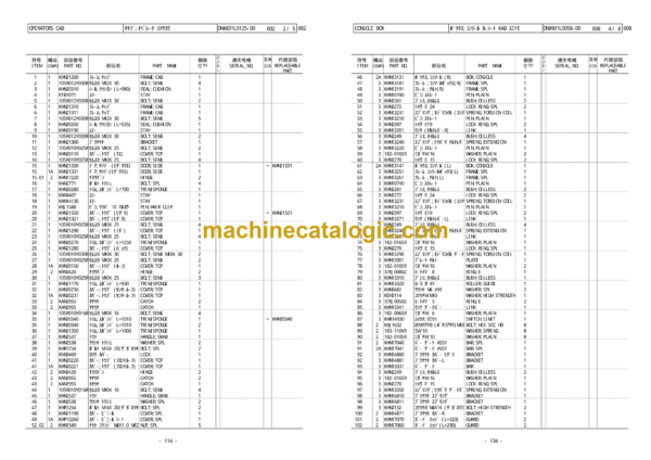 Sumitomo SH300-5TL Hydraulic Excavator Parts Manual - Image 4