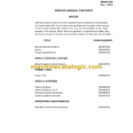 Daewoo B20S-3, B25S-3, B30S-3 Forklift Service Manual