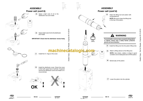 Doosan DXB170 Hydraulic Breaker Service Manual (Serial Number X170A50000 and Up) - Image 4