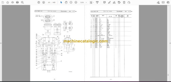 Sumitomo SH800LHD-3B Hydraulic Excavator Parts Manual (WCL8030-0W) - Image 2