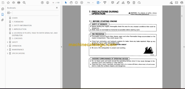 Komatsu BM020C-1 Mobile Belt Conveyor Operation and Maintenance Manual (SEAM012001) - Image 4