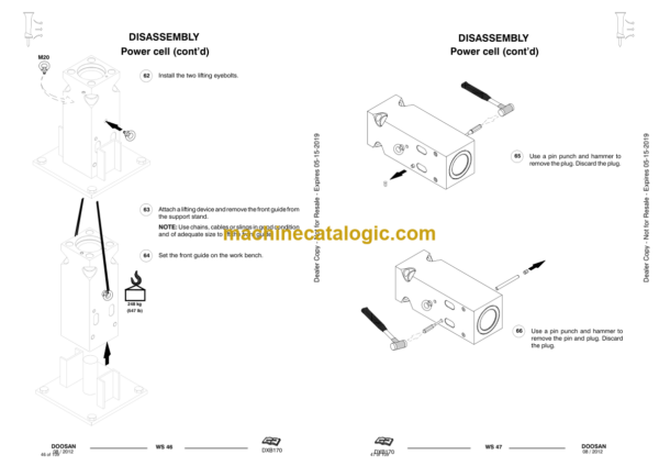 Doosan DXB170 Hydraulic Breaker Service Manual (Serial Number X170A50000 and Up) - Image 3