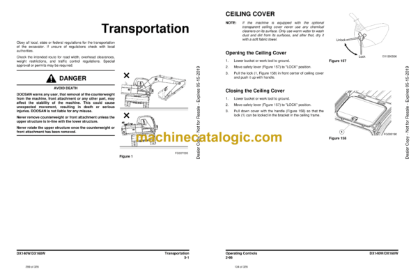 Doosan DX140W, DX160W Wheeled Excavator Operation and Maintenance Manual (Serial Number 6729 and Up) - Image 4