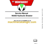 Tramac N5000 Hydraulic Breaker Service Manual (Serial Number X170A50000 and Up)