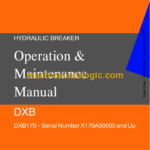 Doosan DXB170 Hydraulic Breaker Operation and Maintenance Manual (Serial Number X170A50000 and Up)