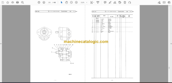 Sumitomo SH700LHD-3B Hydraulic Excavator Parts Manual (WCL7020-0W) - Image 2