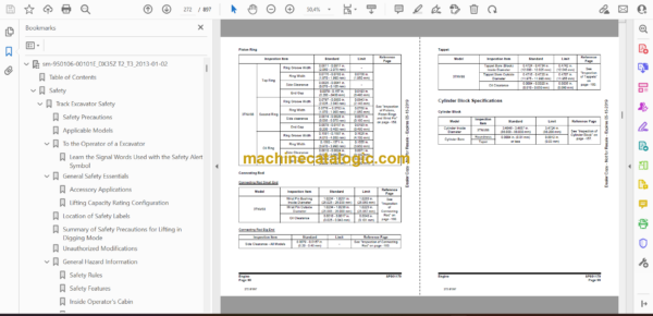 Doosan DX035Z Hydraulic Excavator Shop Manual (Serial Number 5001 and Up) - Image 3