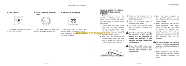 Komatsu JV40C, JV40CW-2A, JV40CR, JV40W-2A Vibration Roller Operation and Maintenance Manual (SEAM002000) - Image 4