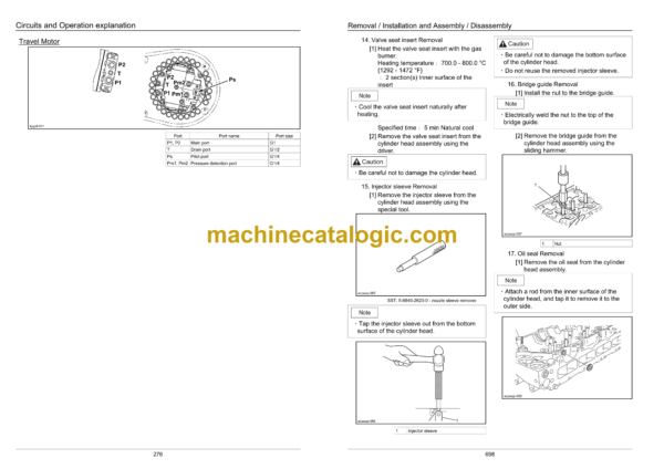 Sumitomo SH235X-6 Hydraulic Excavator Service Manual (WLSM2356-00T) - Image 4