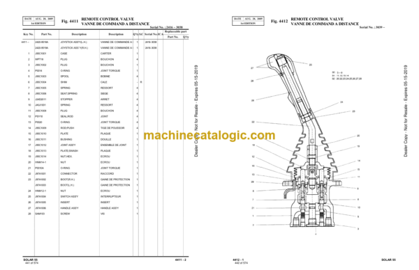 Doosan S55 Mini Excavator Parts Manual (Serial Number 0001 and UP) - Image 4