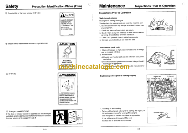 Sumitomo SH80-3 Hydraulic Excavator Operators Manual (WDL0820-0W) - Image 4