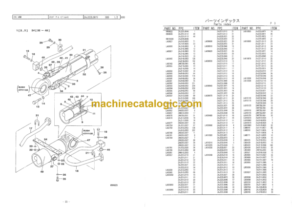 Sumitomo SH700LHD-3B Hydraulic Excavator Parts Manual (WCL7020-0W) - Image 3