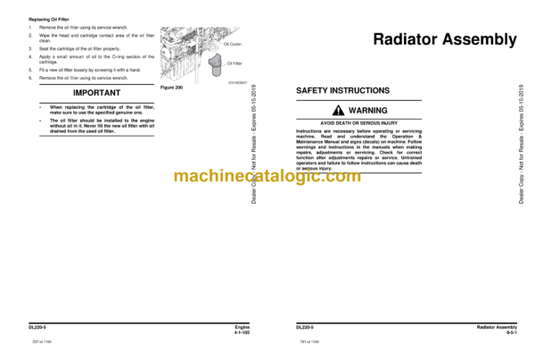 Doosan DL220-5 Wheel Loader Shop Manual (Serial Number 10001 and Up) - Image 2
