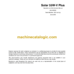 Daewoo Solar 55W-V Plus Excavator Operation and Maintenance Manual (Serial Number 1001 and Up)