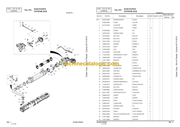 Doosan DL420-5 Roco Wheel Loader Parts Manual (Serial Number 10001 and Up) - Image 2