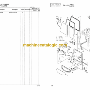 Doosan Solar 130-3 Excavator Parts Manual (Serial Number 0001 and Up)