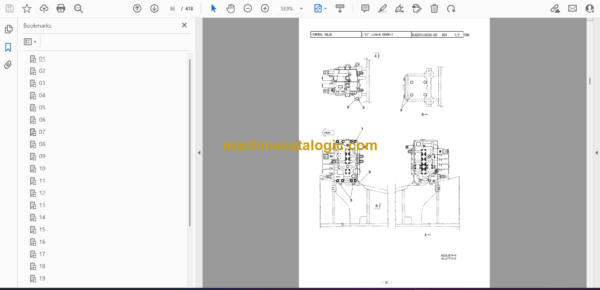 Sumitomo SH350HD-3 Hydraulic Excavator Parts and Inner Parts Manual (WCLA350A31BH) - Image 2