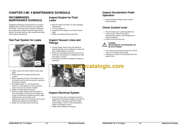 Daewoo G430E thru G643E Tier2 LP Engine Lift Truck Service Manual - Image 3