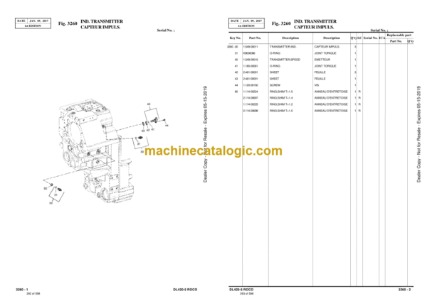 Doosan DL420-5 Roco Wheel Loader Parts Manual (Serial Number 10001 and Up) - Image 3