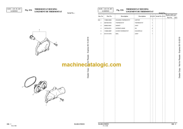 Doosan DL420-5 Roco Wheel Loader Parts Manual (Serial Number 10001 and Up) - Image 4