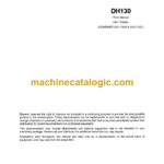 Daewoo DH130 Excavator Parts Manual (2021-7026AL)