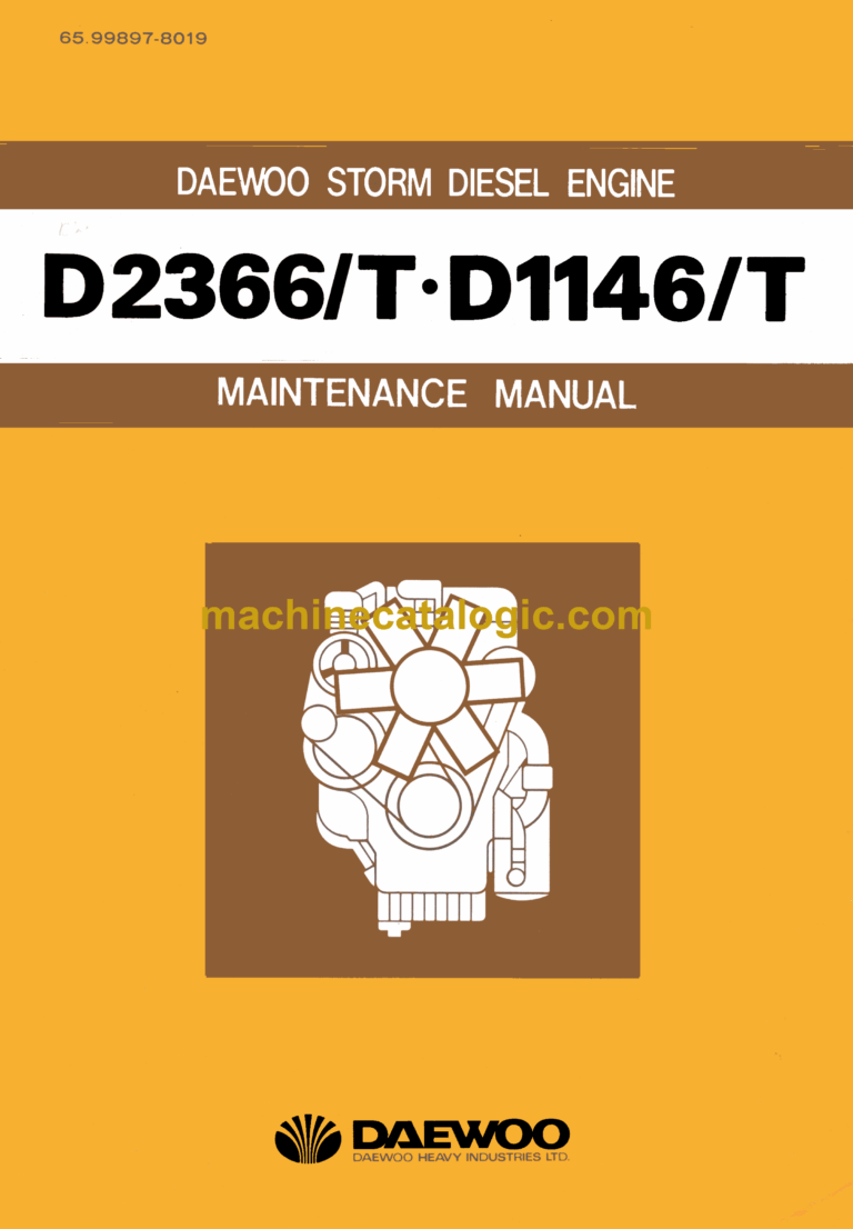 Daewoo D2366, D2366T, D1146, D1146T Operation and Maintenance Manual