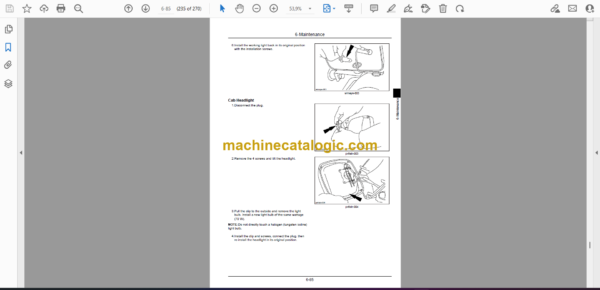 Sumitomo SH235X-6 Hydraulic Excavator Operators Manual (WDL2356-1T) - Image 2