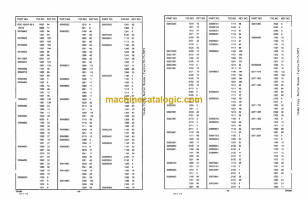 Doosan DH280 Excavator Parts Manual (Serial Number 0001 and UP) - Image 2