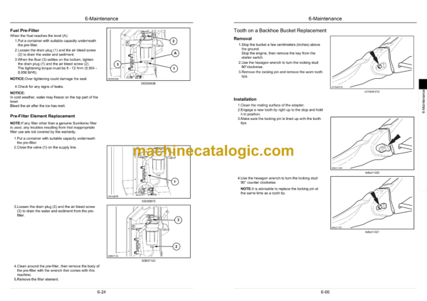 Sumitomo SH235X-6 Hydraulic Excavator Operators Manual (WDL2356-1T) - Image 4