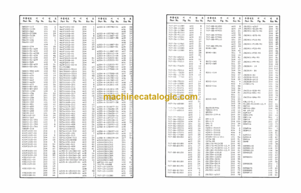 Daewoo DH130 Excavator Parts Manual (2021-7026AL) - Image 4
