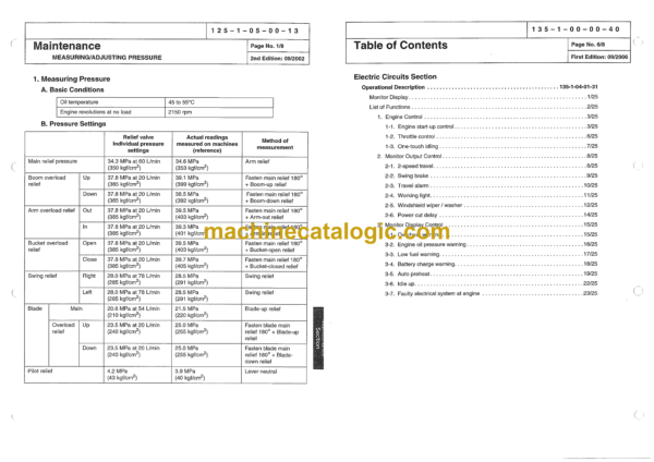 Sumitomo SH135X-3SB Hydraulic Excavator Service Text (WLST1353-00W) - Image 4