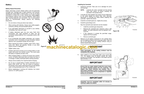 Doosan DX420LC-5 Hydraulic Excavator Shop Manual (Serial Number 10001 and Up) - Image 4