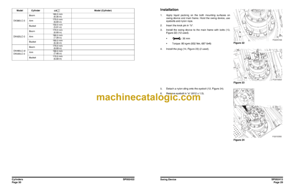 Doosan DX380LC-3 Hydraulic Excavator Shop Manual (Serial Number 10001 and Up) - Image 4