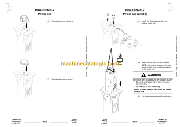 Tramac N2000 Hydraulic Breaker Service Manual (Serial Number X100A50000 and Up) - Image 2