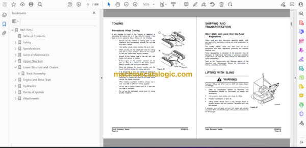 Doosan DX235N Crawler Excavator Shop Manual (950106-00303) - Image 2