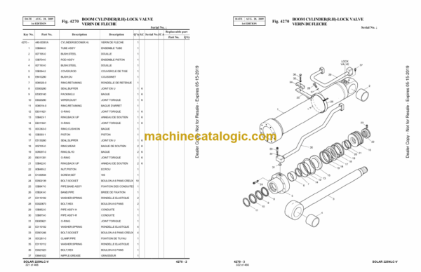 Doosan S225NLC-V Excavator Parts Manual (Serial Number 1001 and UP) - Image 3